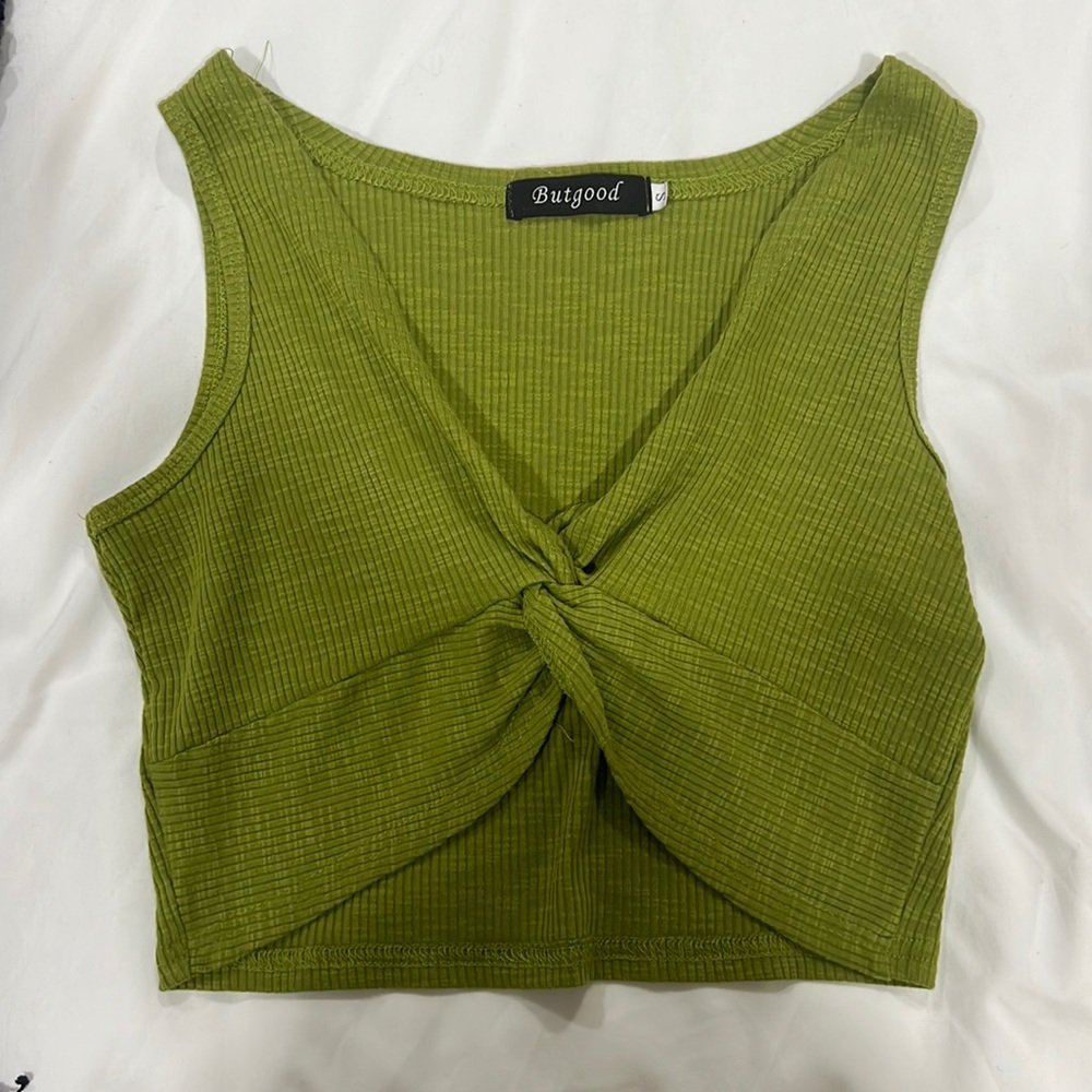 Cropped Green Tank